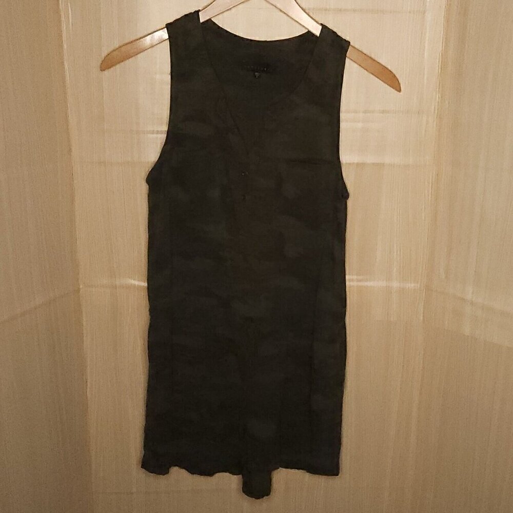 Sanctuary Green Camouflage Sleeveless Rayon Romper Small